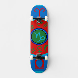Skateboard Patinaje de Capricornio Zodiac Celestial Astrológi