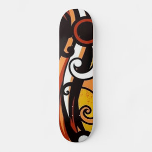 Skateboard Patinaje de color Grange Dance Abstract