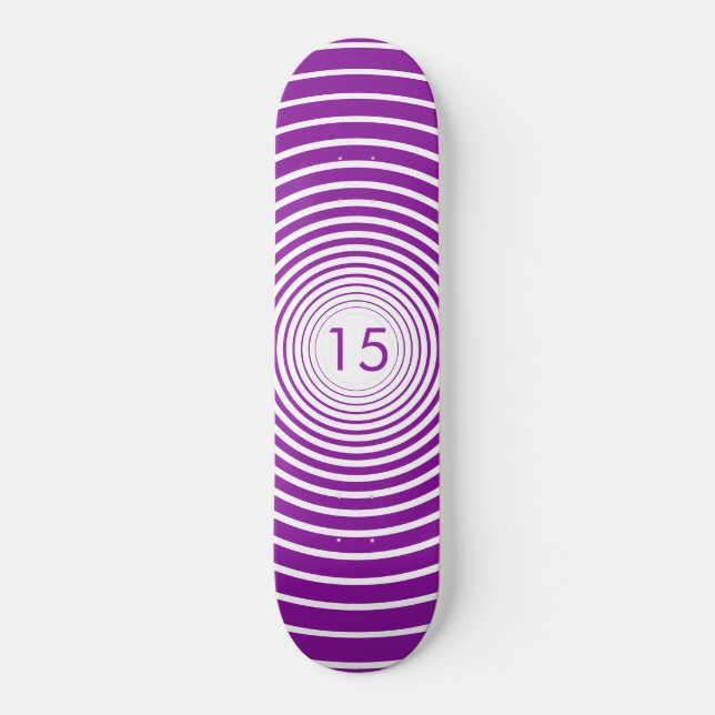 Skateboard Patinaje de cumpleaños - Personalizado - Elegir co (Anverso)