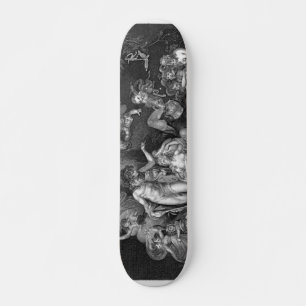 Skateboard Patinaje de ensueño nocturno de verano