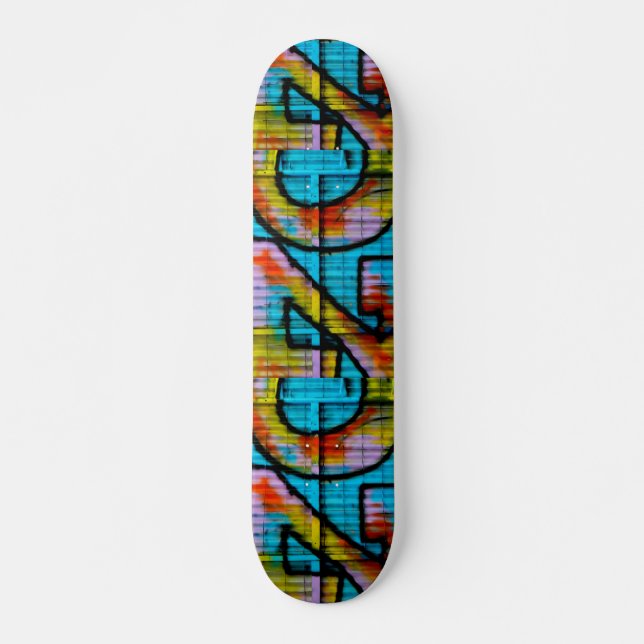 Skateboard Patinaje de graffiti. (Anverso )