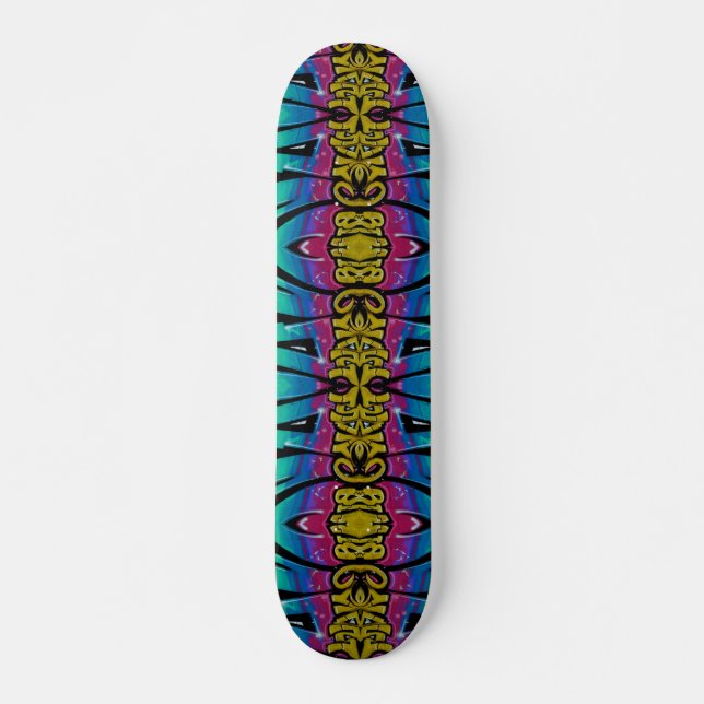 Skateboard Patinaje de graffiti. (Anverso )