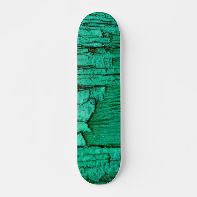Skateboard Patinaje de madera verde jade. (Anverso )