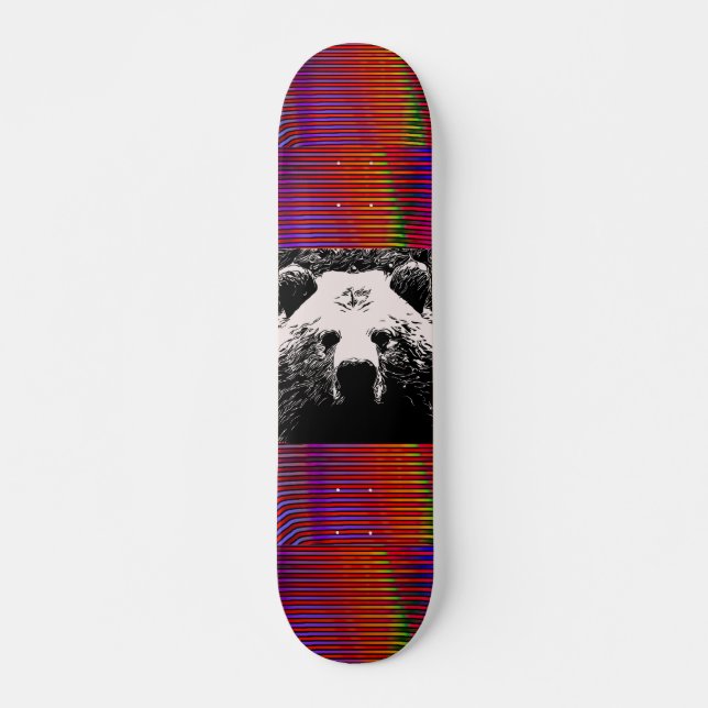SKATEBOARD PATINAJE DE OSO GRIZADO (Anverso )