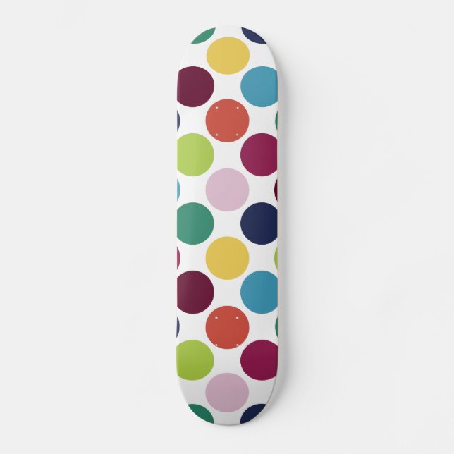 Skateboard Patinaje de Polka Dot Bubble Comp (Anverso)