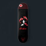 Skateboard Patinaje de Samurai Japonés con nombre<br><div class="desc">Patinaje de Samurai Japonés con nombre</div>