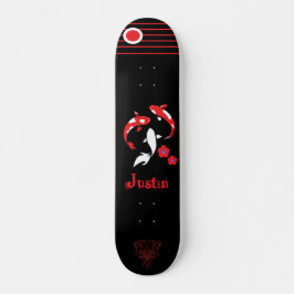 Skateboard Patinaje de Samurai Japonés con nombre