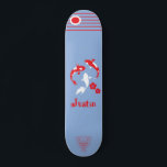 Skateboard Patinaje de Samurai Japonés con nombre<br><div class="desc">Patinaje de Samurai Japonés con nombre</div>
