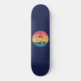 Skateboard Patinaje deportivo Nautical Blue Sunset Boy Pirate