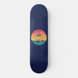 Skateboard Patinaje deportivo Nautical Blue Sunset Boy Pirate