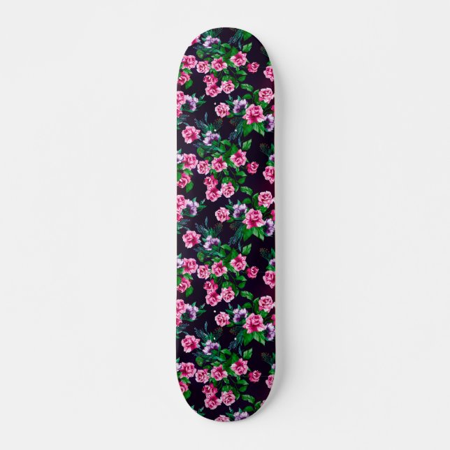 SKATEBOARD PATINAJE FLORAL DE ROSAS ROSAS ROSAS ROSAS ROSAS R (Anverso )