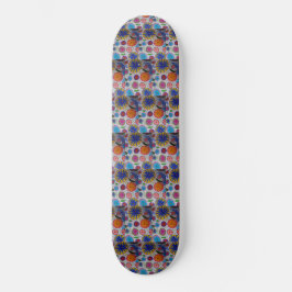 Skateboard Patinaje floral moderno