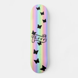 Skateboard Patinaje Giro Amor al Arcoiris con Mariposa