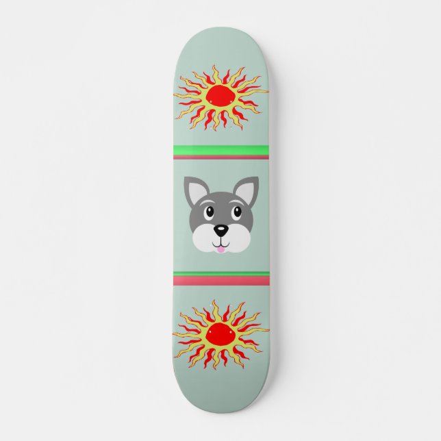 Skateboard Patinaje para perros con pipa (Anverso )