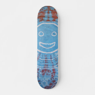 Skateboard Patinaje para tie Dye - Cara sonriente