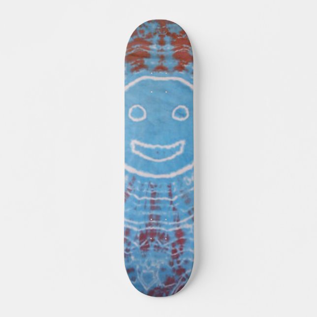 Skateboard Patinaje para tie Dye - Cara sonriente (Anverso )