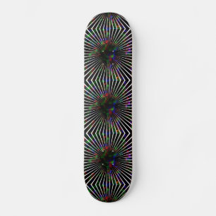 Skateboard Patinaje Psicodélico Burst Diseño 1