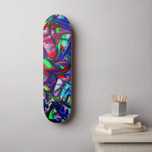 Skateboard Patinaje retro líquido