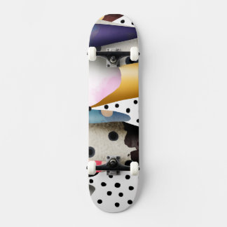 Skateboard patinaje rupydetequila tablero de polka puntos
