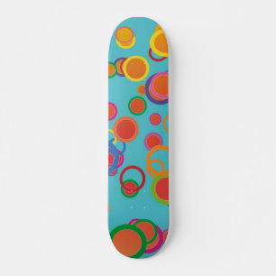 Skateboard Patinaje sobre círculos de colores