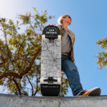 Skateboard Patinaje sobre el mapa de la ciudad de San Antonio<br><div class="desc">Un mapa único de la hermosa ciudad de San Antonio. Este skateboard incluye un mapa de la ciudad en la calle dentro de un borde negro en la parte superior e inferior. ¡Una forma divertida de representar la ciudad en la que amas y residías!</div>