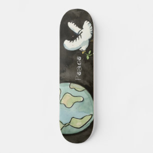 Skateboard Patinaje sobre la paz en la Tierra