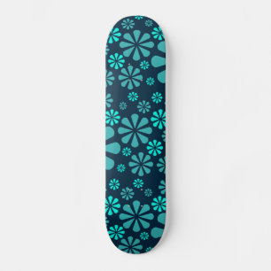 Skateboard Patinaje sobre las flores abstractas