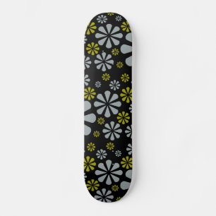 Skateboard Patinaje sobre las flores abstractas