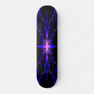 Skateboard Patinaje Tribal Tattoo Purple and Blue