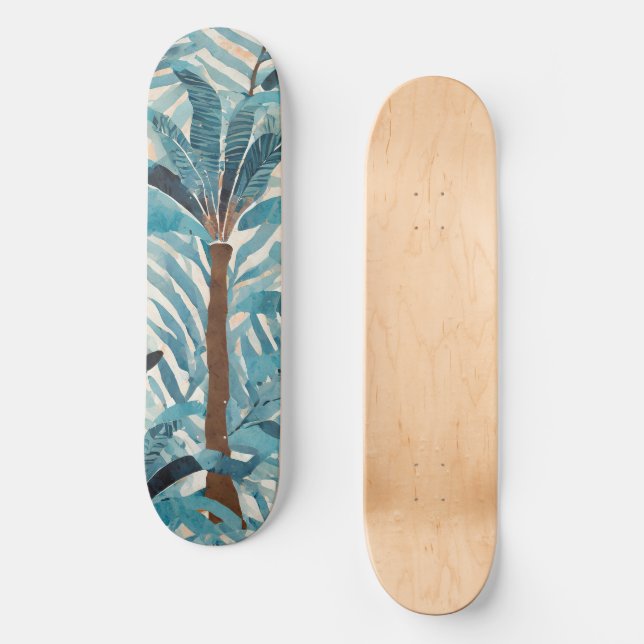 Skateboard Patinaje tropical (Anverso)