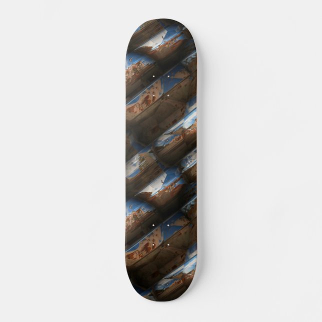 Skateboard Patines de Arte Metalizado Sci-Fi 2-5 (Anverso)