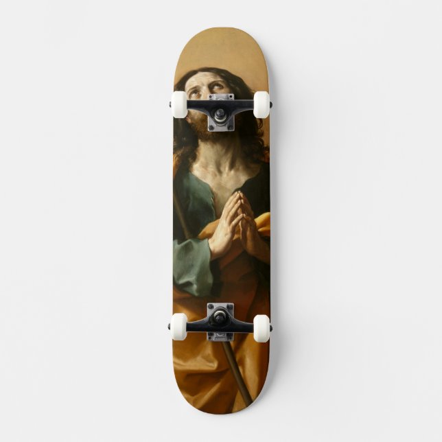 Skateboard Patines de arte religioso "Saint James" (Anverso)