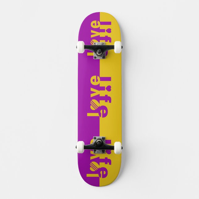 SKATEBOARD PATINES DE LOVE LIFE (Anverso)