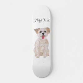 Skateboard Patines de Morkie Dog