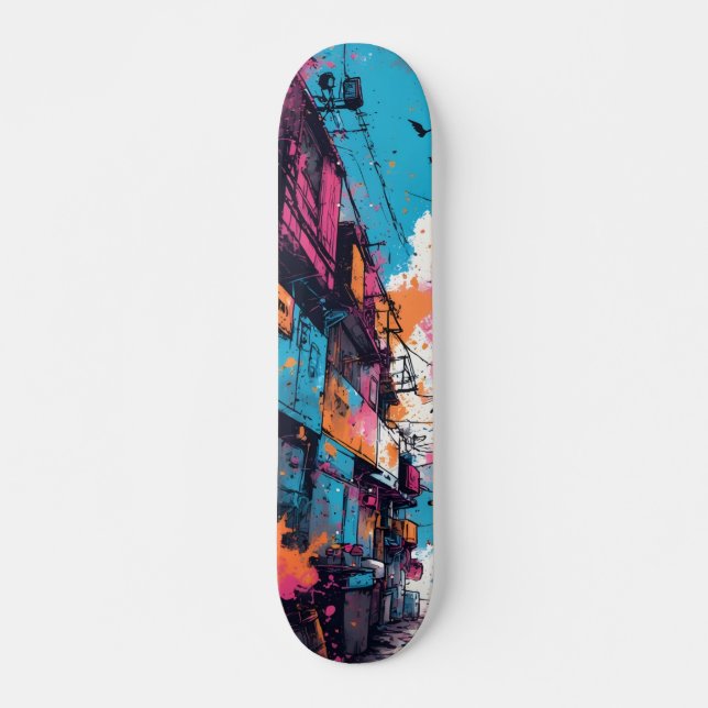 Skateboard Patines de neón Pulse: ilumina tu camino con (Anverso )
