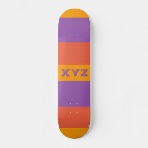 Skateboard Patines de patinaje personalizado de bandas tricol