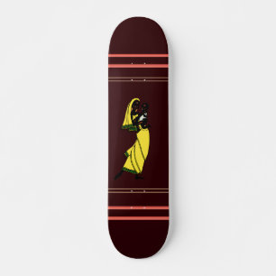 Skateboard Patines de patinaje sobre las mujeres de África