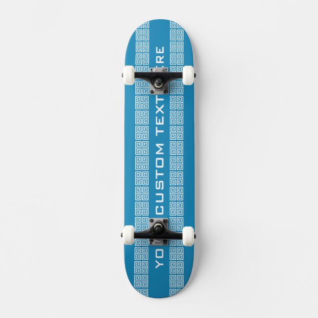 Skateboard Patines de personalizado de patrón griego (Anverso)