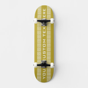 Skateboard Patines de personalizado de patrón griego