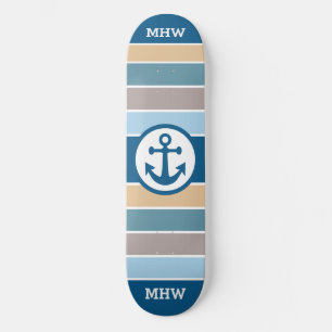 Skateboard Patines de personalizado en monograma de bandas ná
