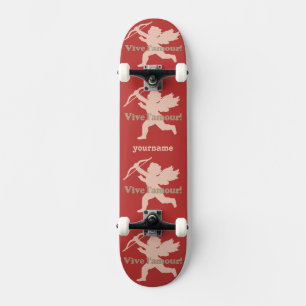 Skateboard Patines de personalizado Vive L'amour Cupid