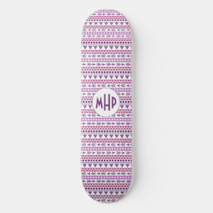 Skateboard Patines monográficos Aztec Pattern personalizado