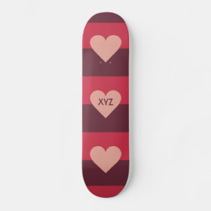 Skateboard Patines monográficos de Valentine Heart personaliz