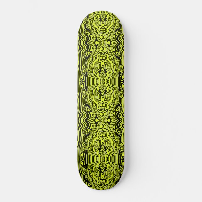 Skateboard Patines Neon Green Black (Anverso)