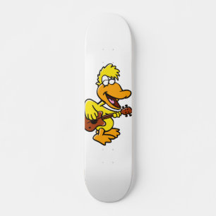 Skateboard Pato amarillo tocando la guitarra  elegir color de