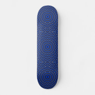 Skateboard Pato en azul Kaleidoscope Pequeño