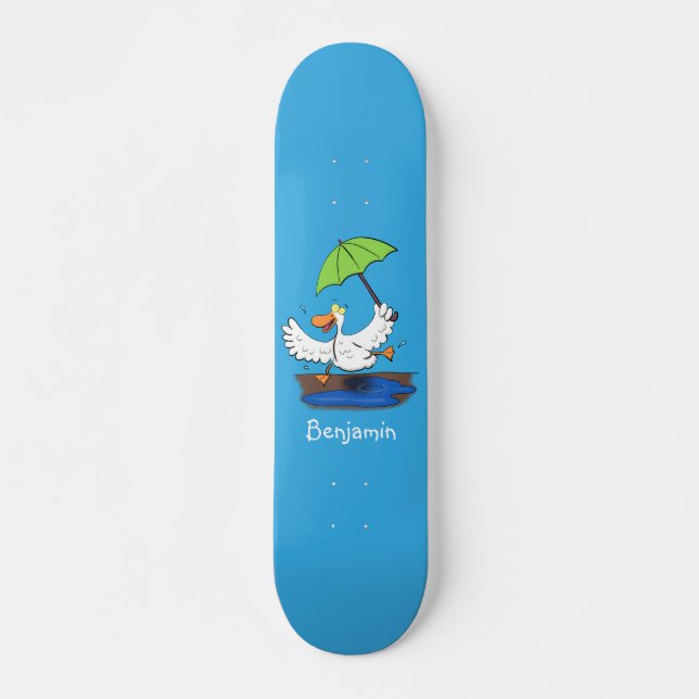 Skateboard Pato gracioso con personalizado bailarín de paragu (Anverso )