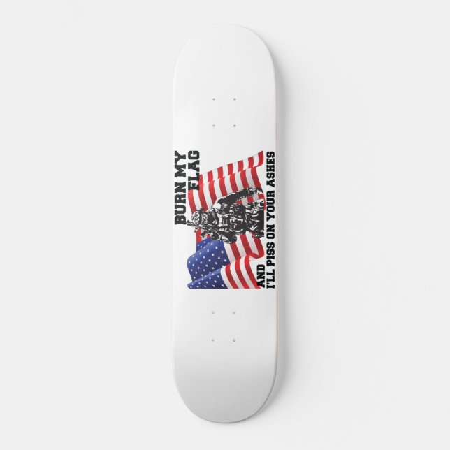 Skateboard Patriota americano (Anverso)