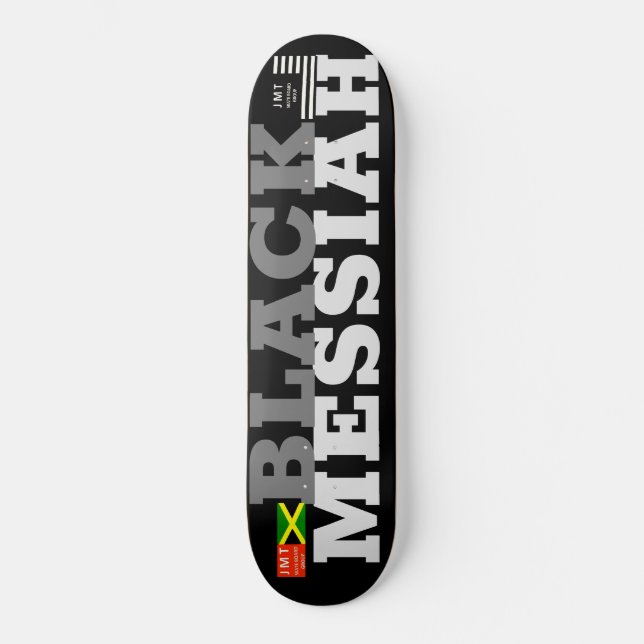 SKATEBOARD PATROCINADORES DE MESSIAH NEGRO / JMT USA (Anverso)