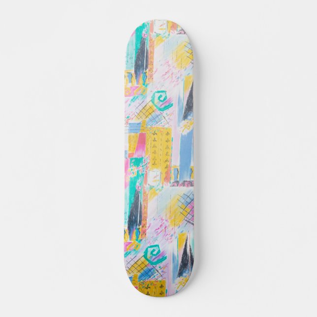 Skateboard Patrón abstracto (Anverso )